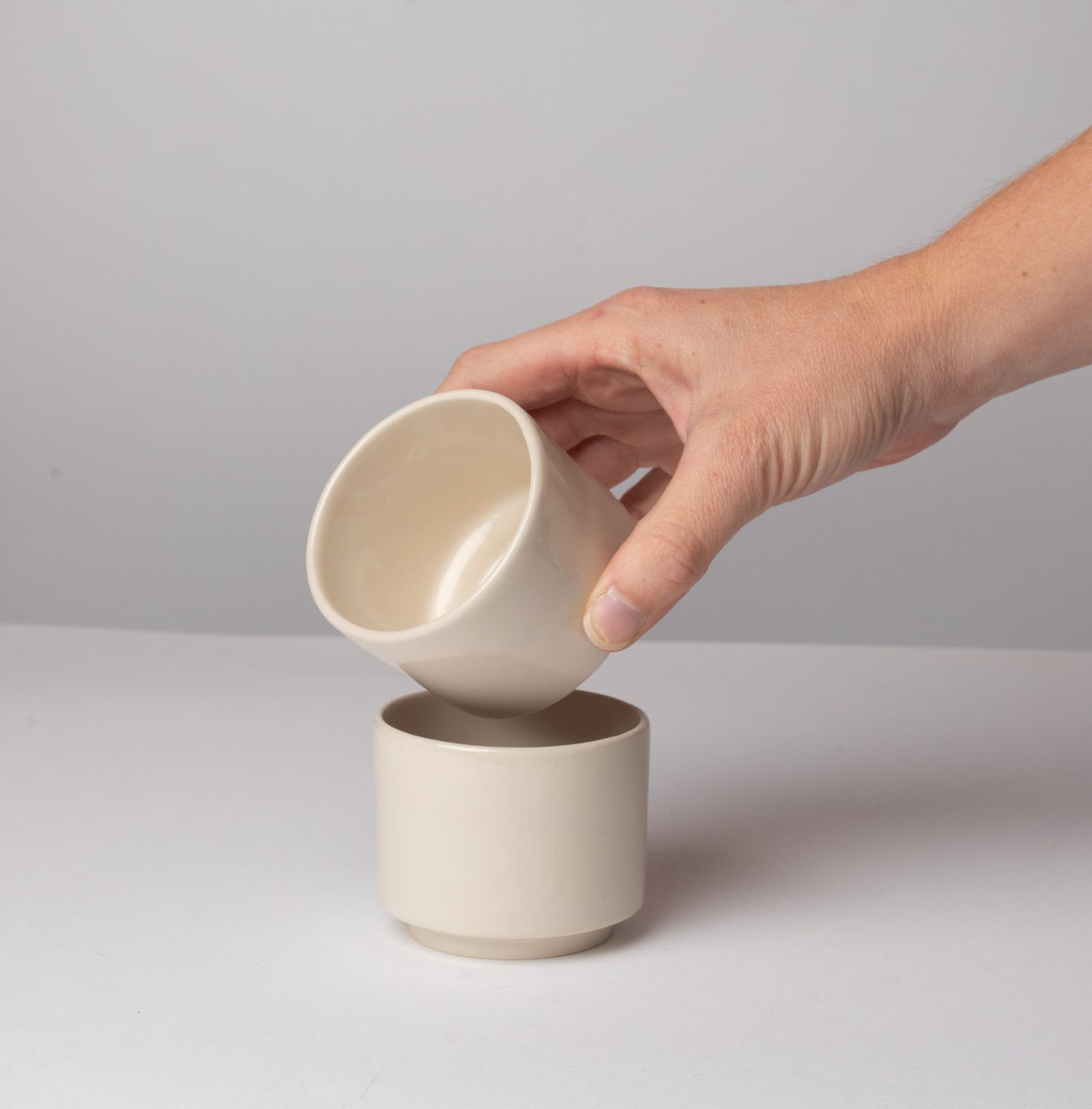 Set espresso blancs