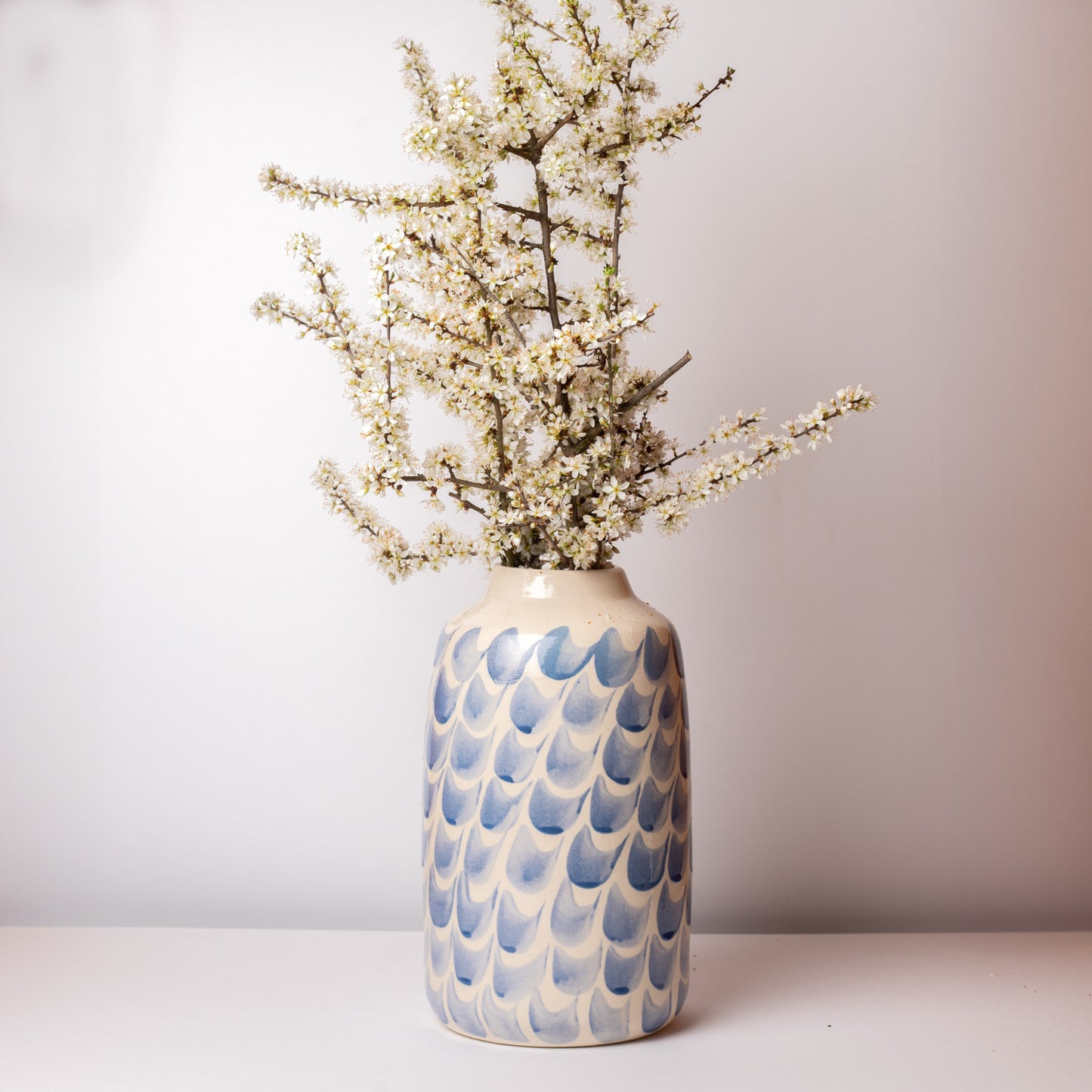 Grand Vase Gabrielle Bleu