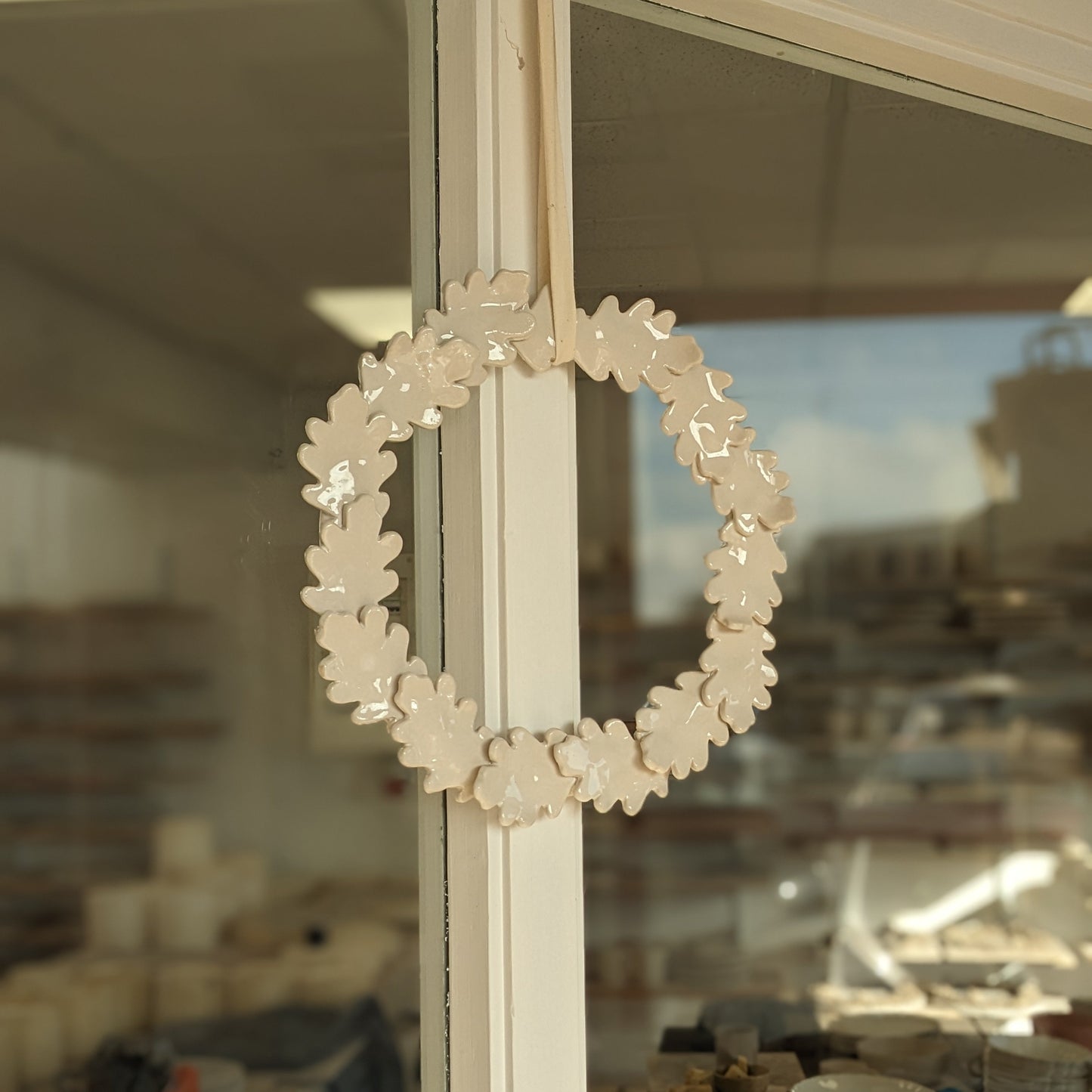 Couronne décorative chêne