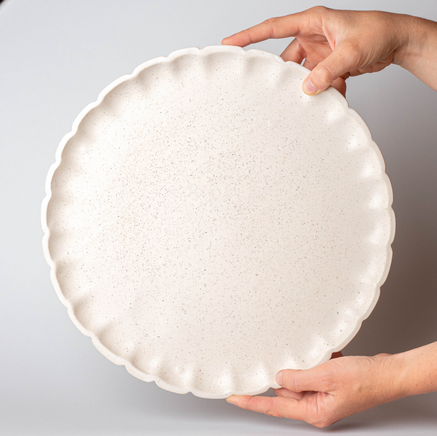 Grand plat à tarte Fleurs