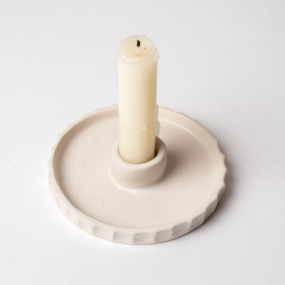 2 Bougeoirs Meringue