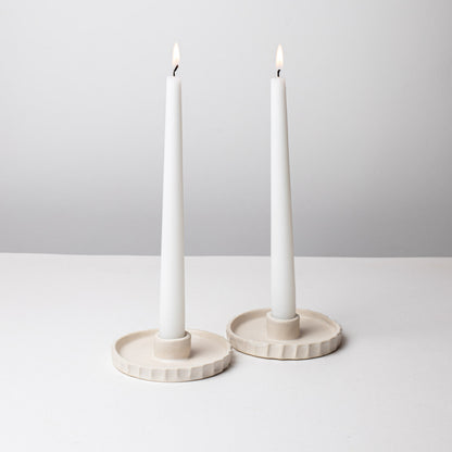 2 Bougeoirs Meringue