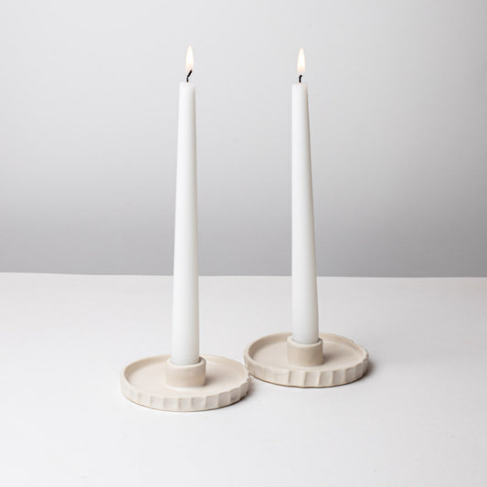 2 Bougeoirs Meringue