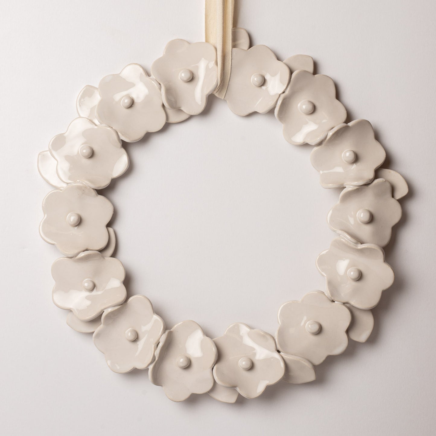 Couronne décorative fleurs