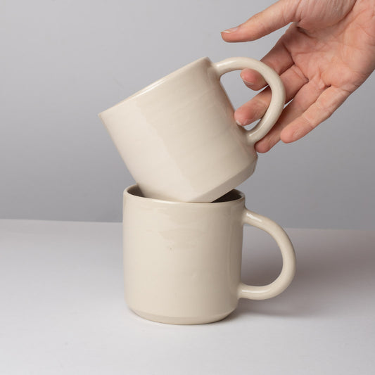 2 Grands mugs Blancs