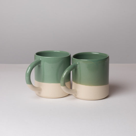 Duo de mugs verts