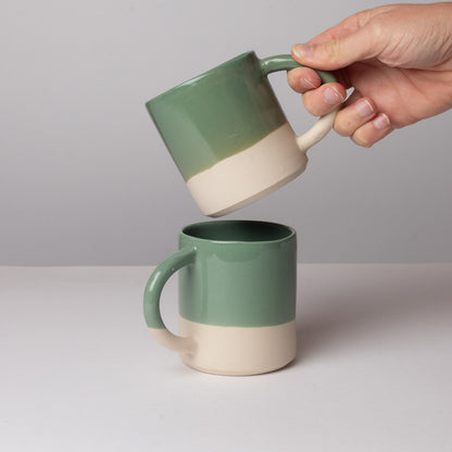 Duo de mugs verts