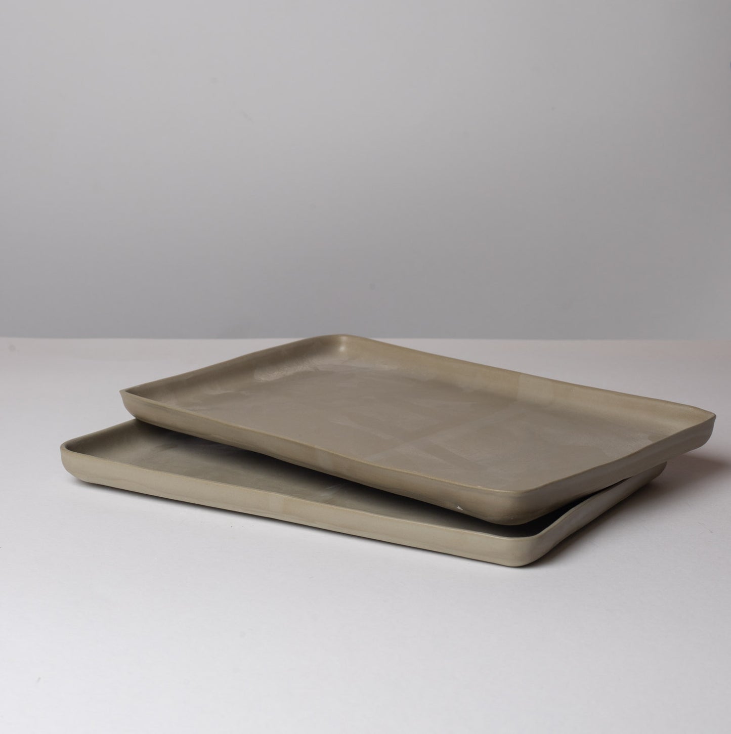 Set de plateaux verts