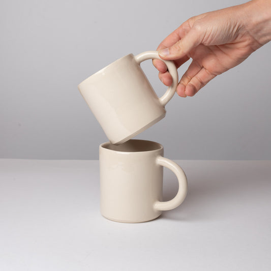 2 Mugs blancs