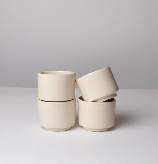 Set espresso blancs