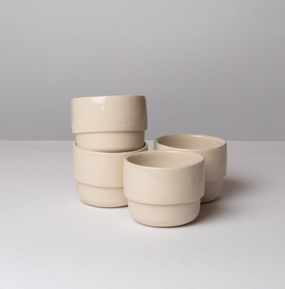 Set tasses blanches