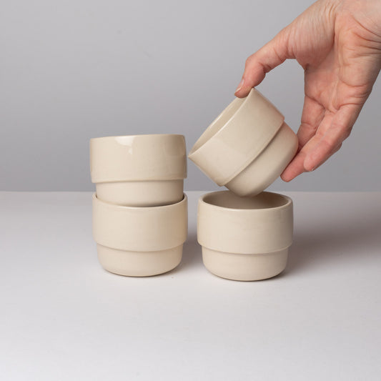 Set tasses blanches
