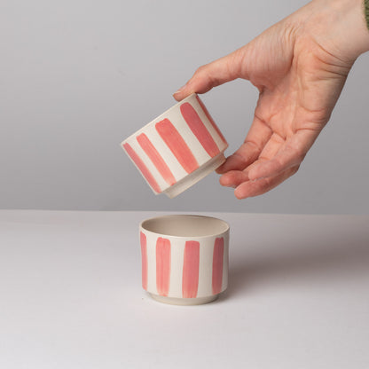Duo espresso rayé