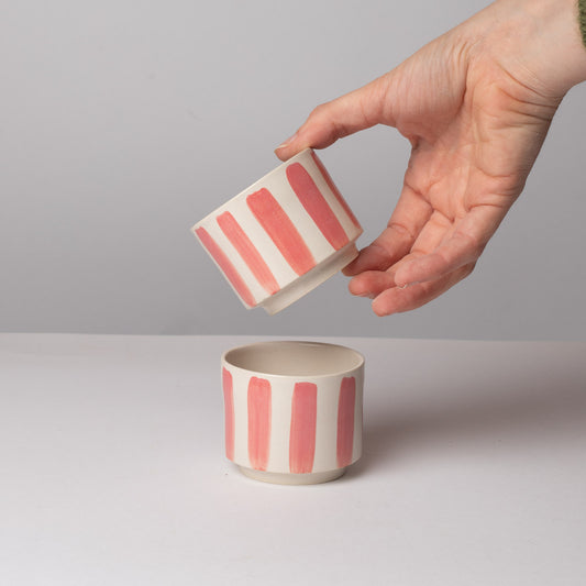 Duo espresso rayé