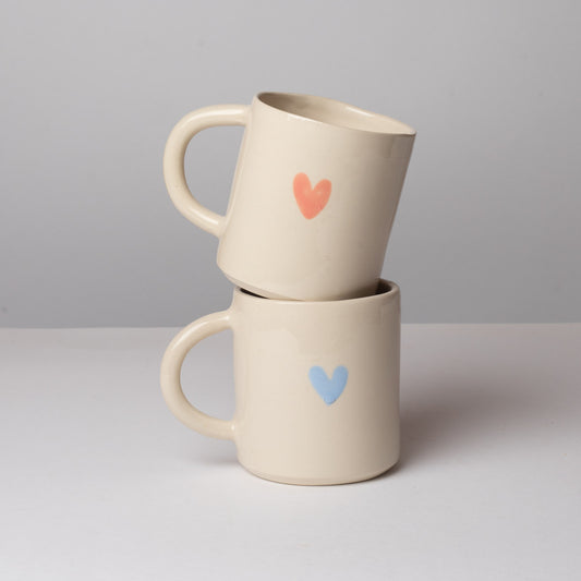 Mug rose & bleu