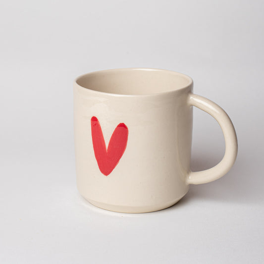 Grand mug coeur en duo
